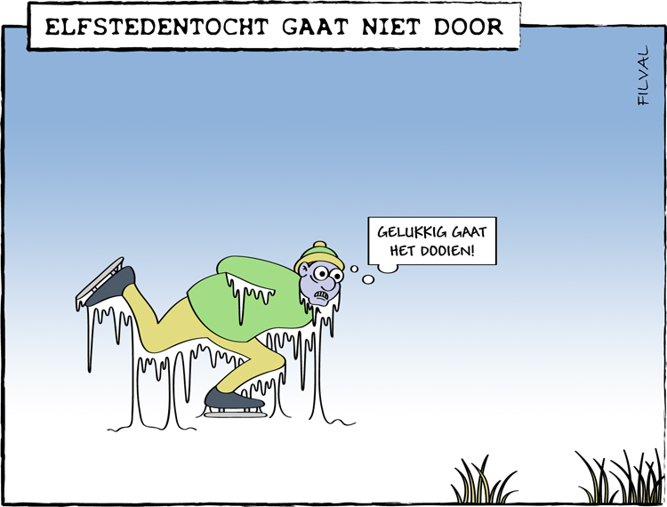 Cartoon Elfstedentocht