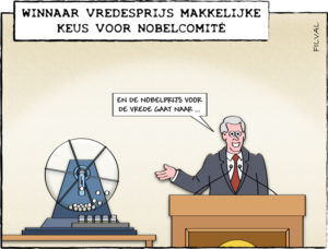 Cartoon winnaar Vredesprijs