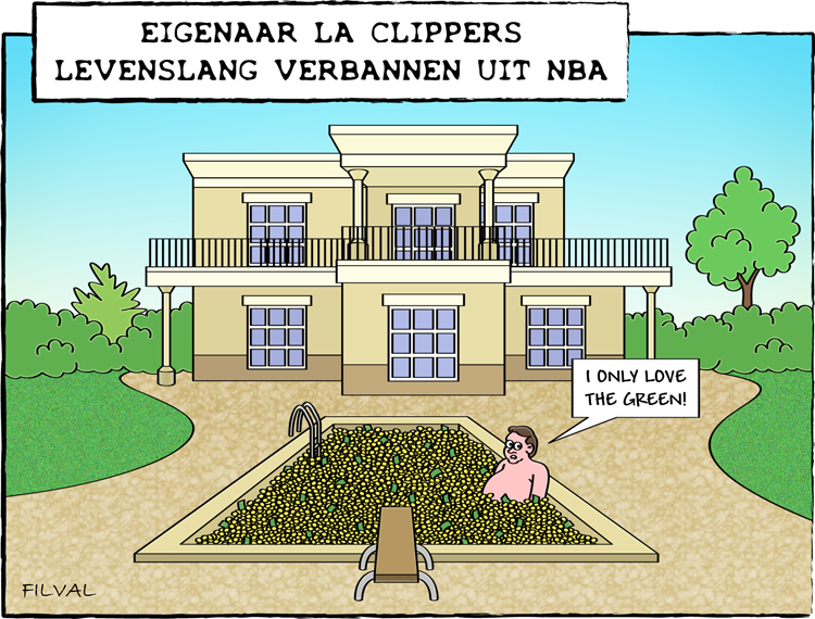 Eigenaar LA Clippers levenslang verbannen uit NBA