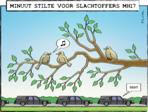 Cartoon slachtoffers MH17