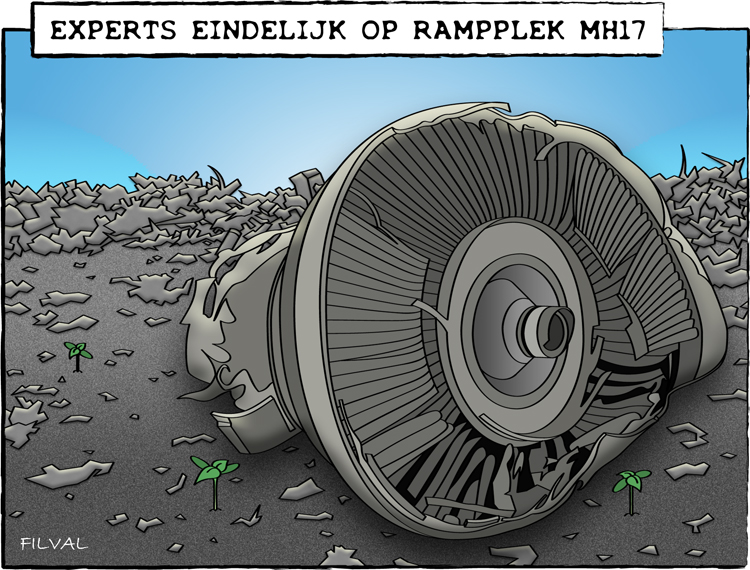 Cartoon rampplek MH17