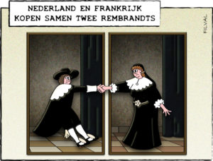Cartoon twee Rembrandts