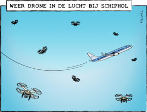 Weer drone in de lucht bij Schiphol