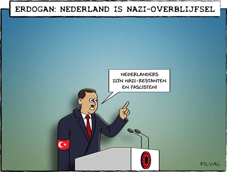 Erdogan: Nederland is nazi-overblijfsel
