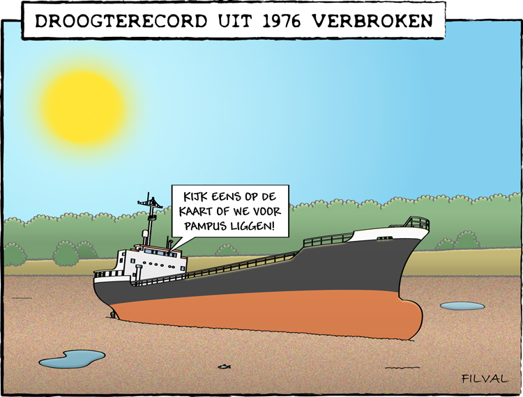 Cartoon droogterecord