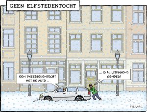 Cartoon Elfstedentocht
