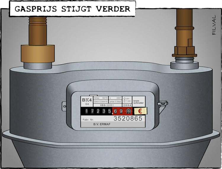 Cartoon gasprijs